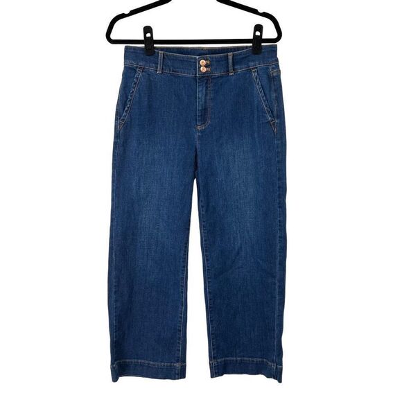 Talbots‎ Flawless High Waist Wide Crop Jeans - Picture 1 of 6